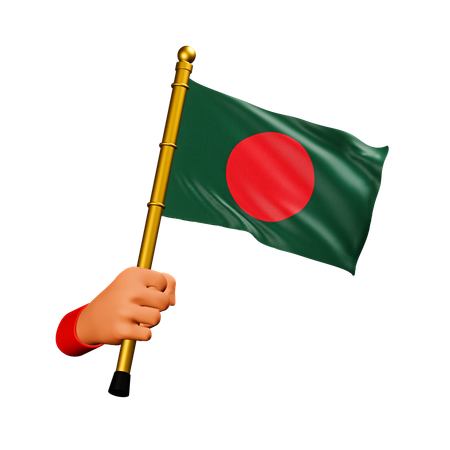 Bangladesh Flag  3D Icon