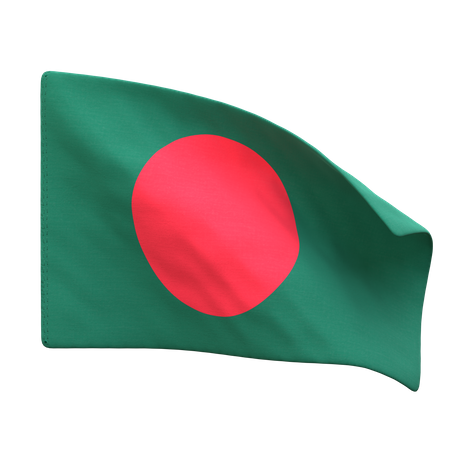 Bangladesh Flag  3D Icon