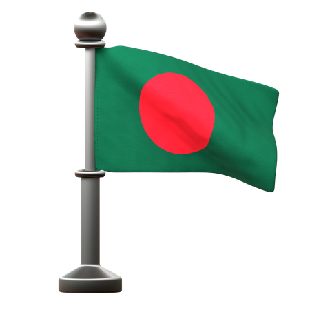 Bangladesh Flag  3D Icon