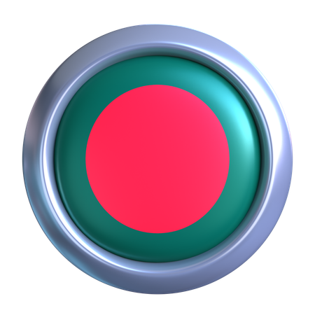 Bangladesh Flag Emblem  3D Icon
