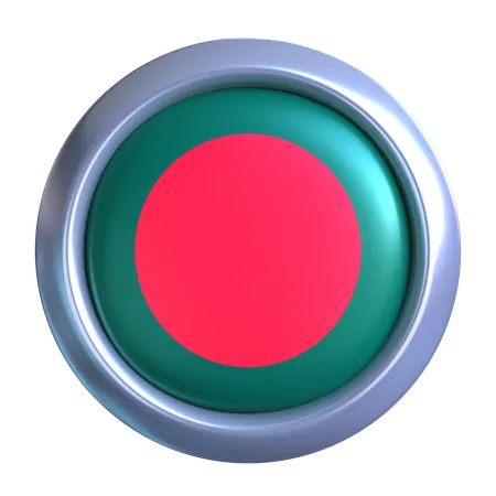 Bangladesh Flag Emblem  3D Icon