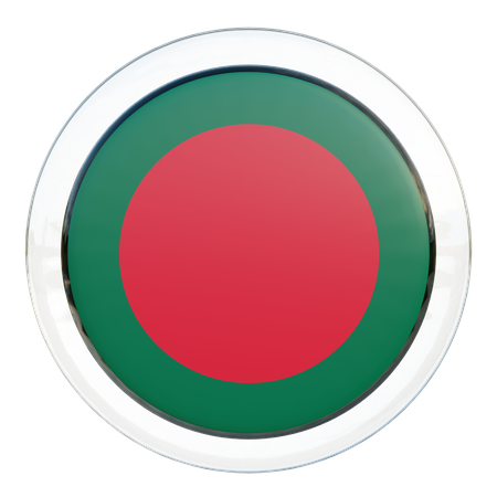 Bangladesh Flag Glass  3D Icon