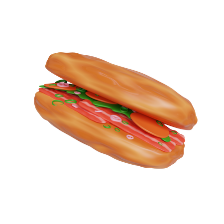 Banh Mi  3D Icon