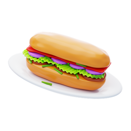 Banh Mi  3D Icon