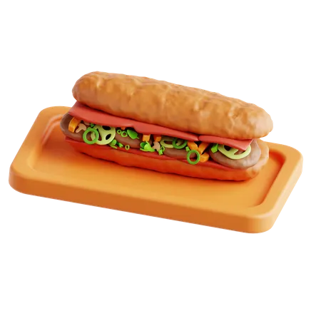 Banh Mi  3D Icon