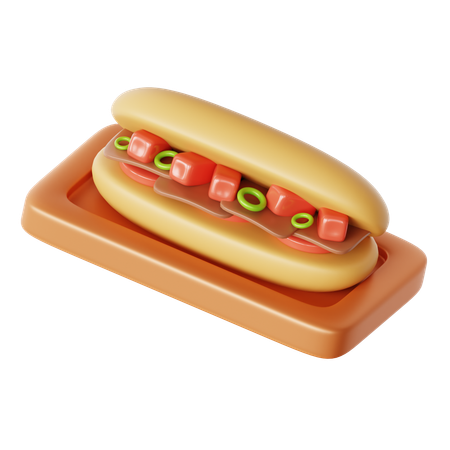 Banh mi  3D Icon