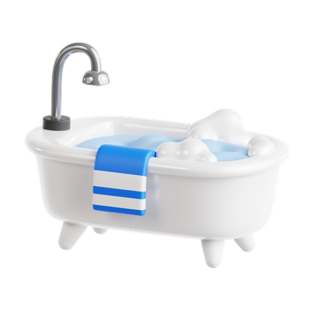 Banheira  3D Icon