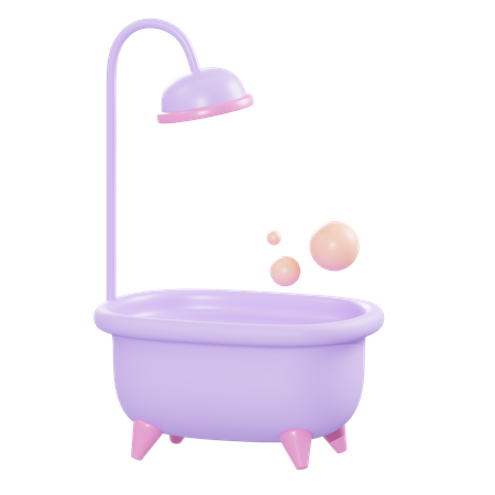 Banheira  3D Icon