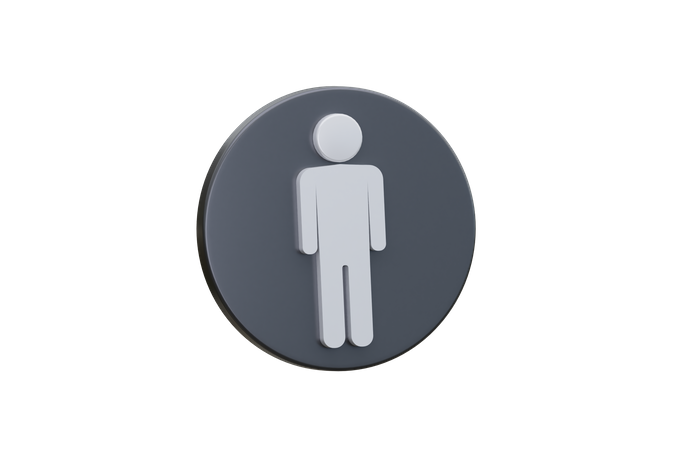 Banheiro masculino  3D Icon