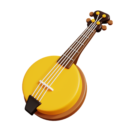 Banjo  3D Illustration