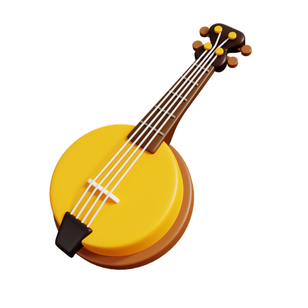 Banjo 3D Illustration