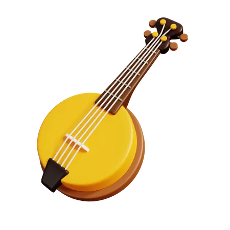 Banjo  3D Illustration