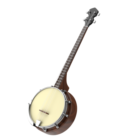Banjo 3D Illustration
