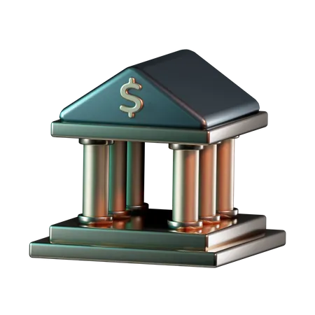 Bank  3D Icon