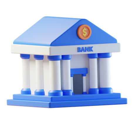 銀行  3D Icon