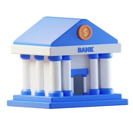 銀行  3D Icon