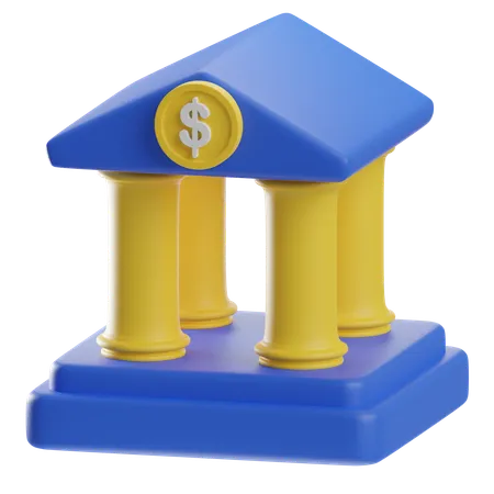 Bank  3D Icon