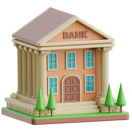 Bank  3D Icon