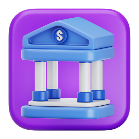 Bank  3D Icon