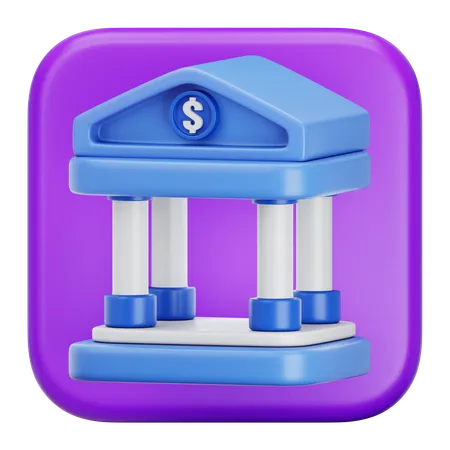 Bank  3D Icon