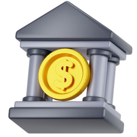 Bank  3D Icon