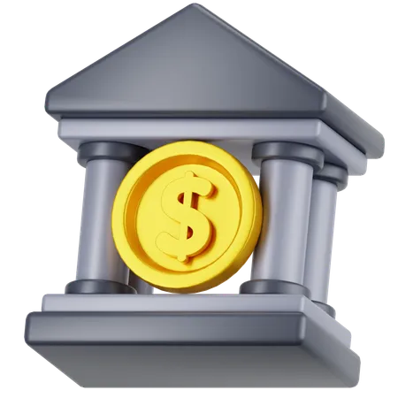 Bank  3D Icon