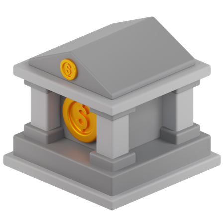 Bank  3D Icon