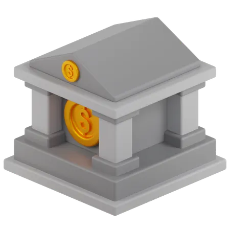 Bank  3D Icon