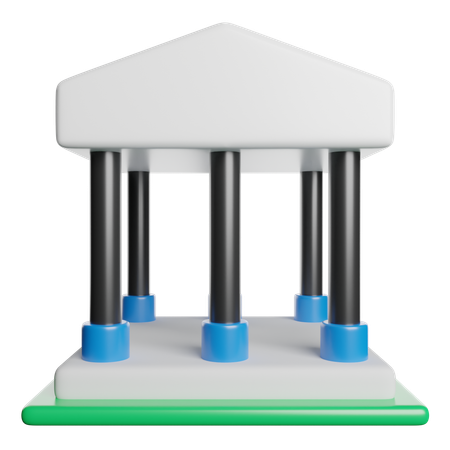 Bank  3D Icon