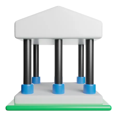 Bank  3D Icon