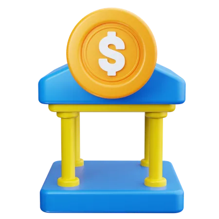 Bank  3D Icon