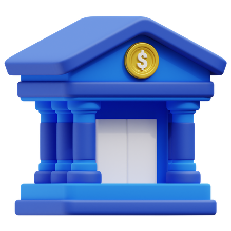銀行  3D Icon
