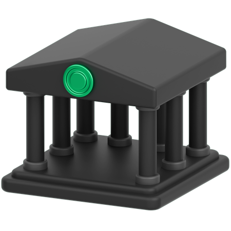 Bank  3D Icon