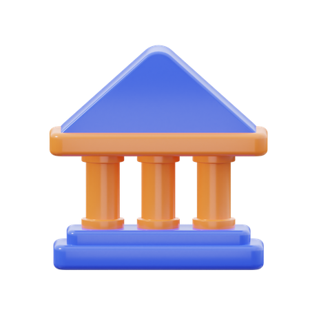銀行  3D Icon