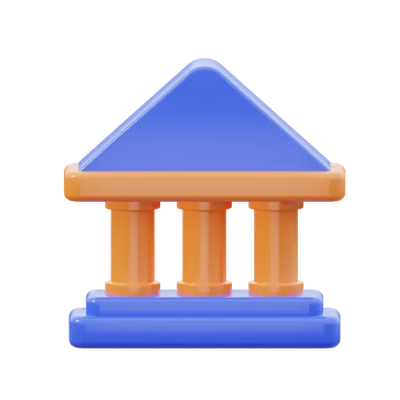 銀行  3D Icon