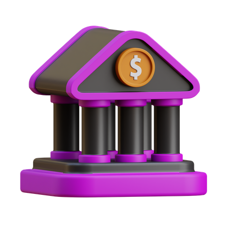 Bank  3D Icon