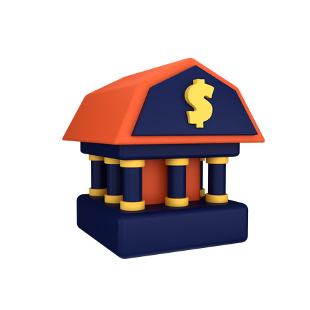 Bank  3D Icon