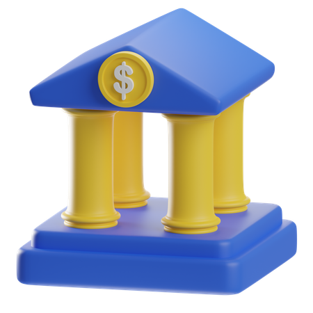 Bank  3D Icon