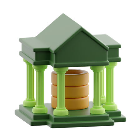 Bank  3D Icon