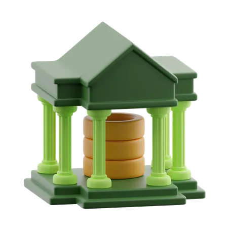 Bank  3D Icon