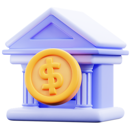 Bank  3D Icon