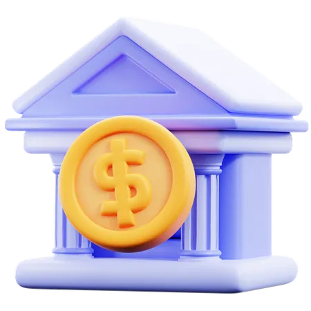 Bank  3D Icon