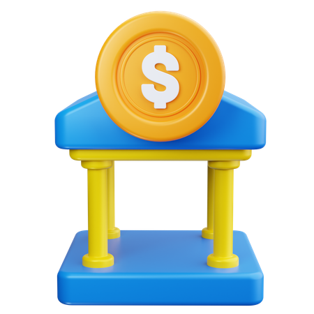 Bank  3D Icon