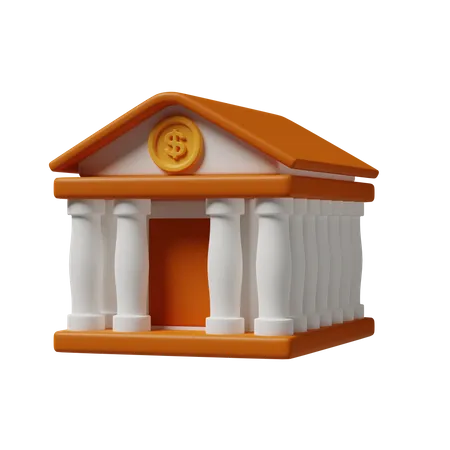 Bank  3D Icon