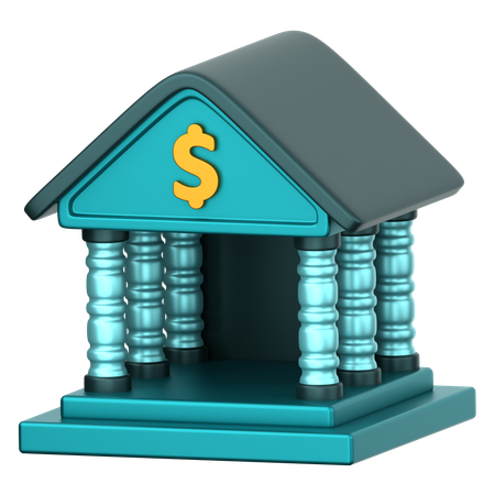 Bank  3D Icon