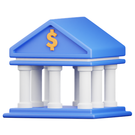 Bank  3D Icon