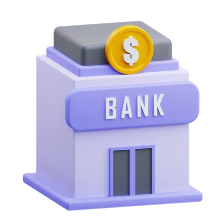 Bank  3D Icon