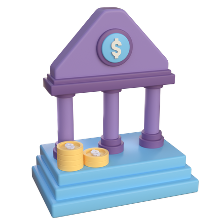 Bank  3D Icon