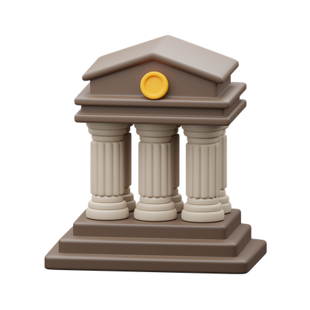 Bank  3D Icon