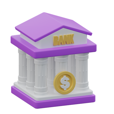 Bank  3D Icon